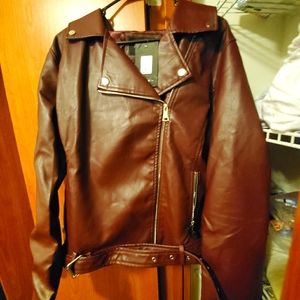 Faux leather jacket